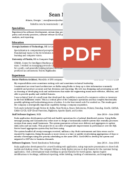 Thumbnail of PDF Resume
